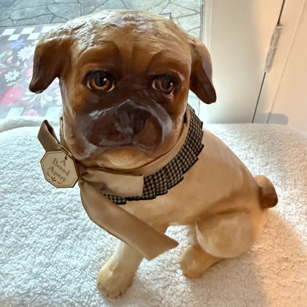 Antique Staffordshire Paper Mache Pug Dog A Breed Apart Victorian Royal Bulldog